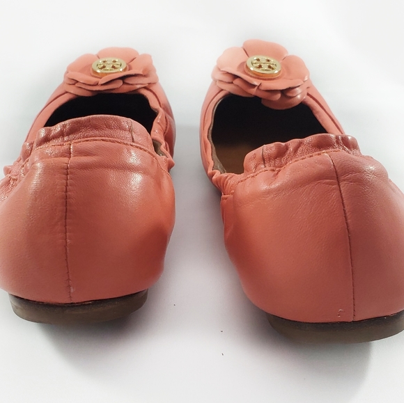 Tory Burch Ballet Flats Orange Leather - Picture 5 of 7